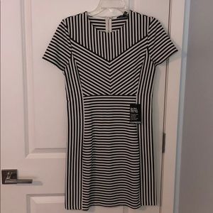 Express striped dress size medium